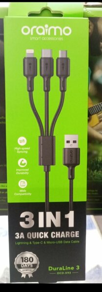 Câble de Charge Rapide 3-en-1