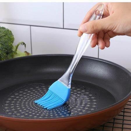 Silicon Spatula and Brush Set for Non Stick Cooking Oiling and Baking - Multicolor