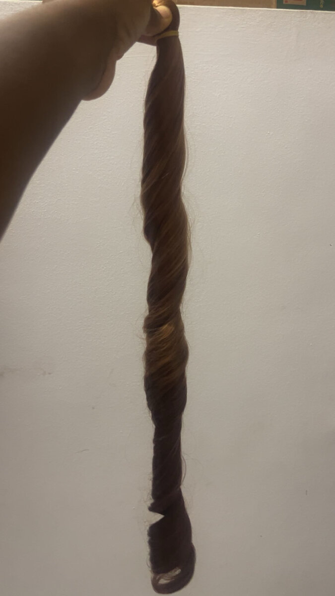 Cheveux synthétiques ombrés