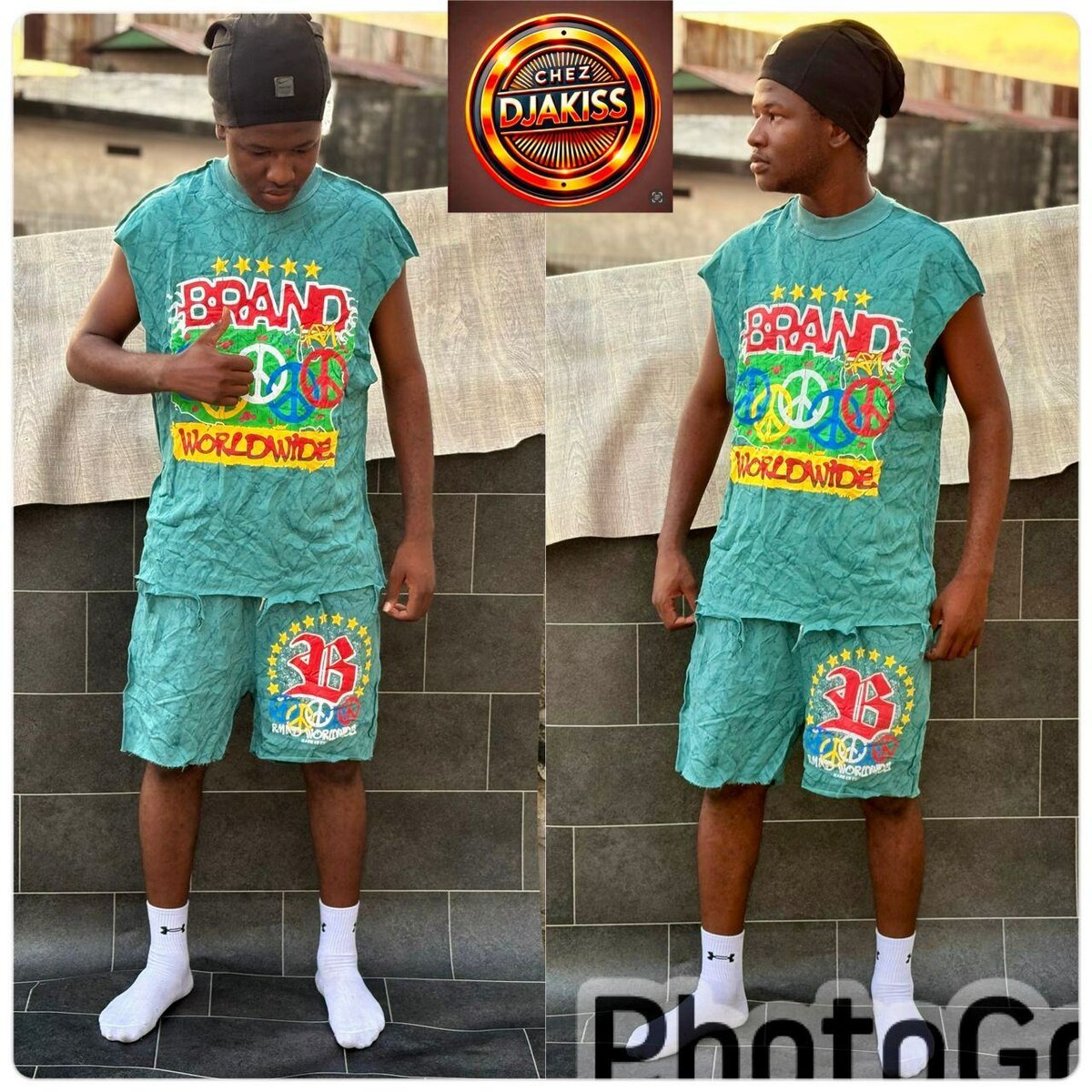 Tenue décontractée imprimée homme