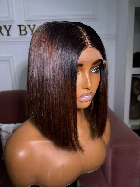 Perruque Bob raw marron