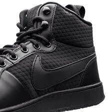 Baskets noires montantes homme