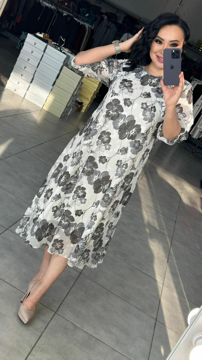 Шифон нарядное платье