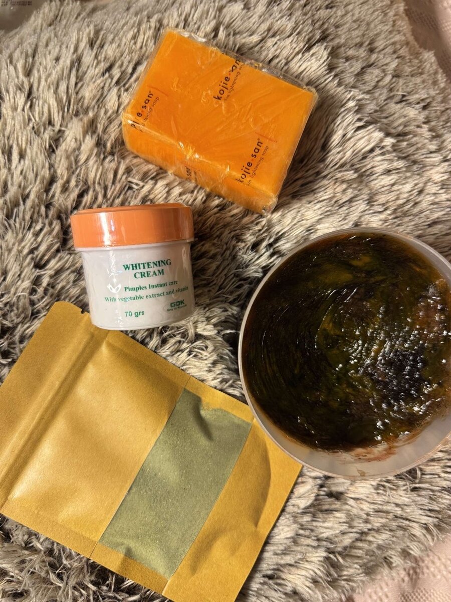 Acne treatment set  (magic black soap)