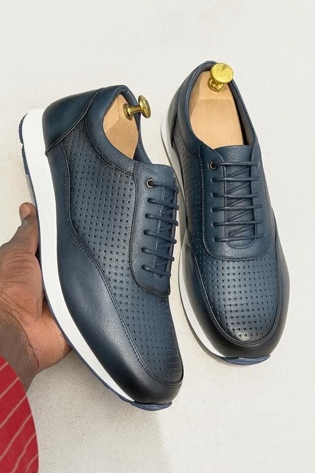 Sneakers en cuir pour hommes