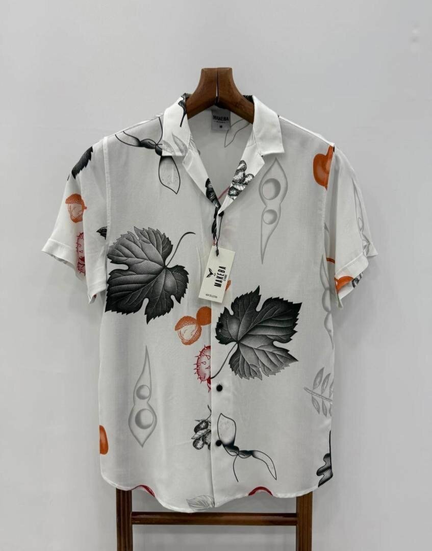 Chemise à motifs floraux