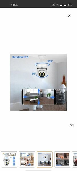 Caméra de sécurité WiFi 360°