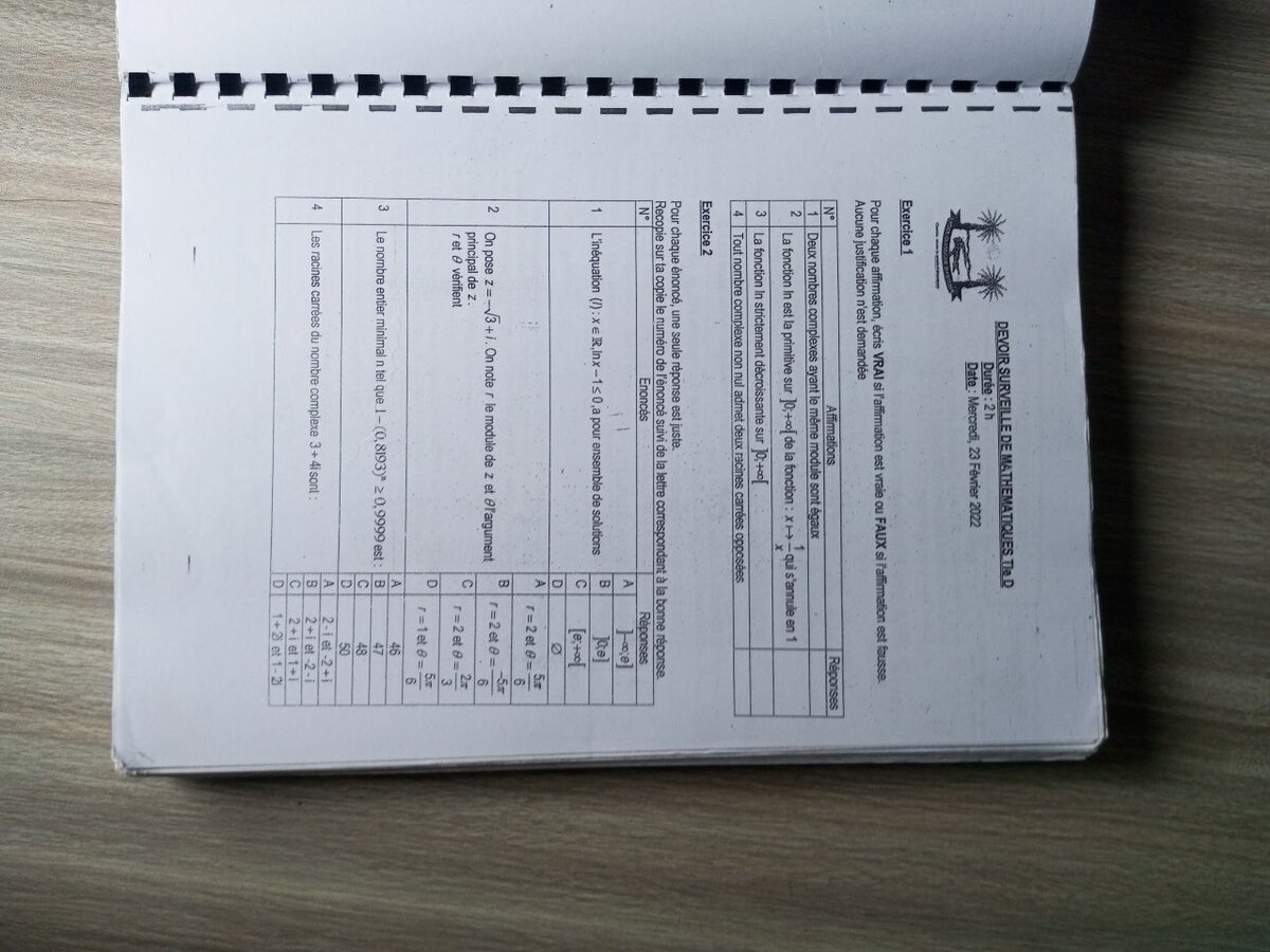 Guide d'Étude Mathématique T.D