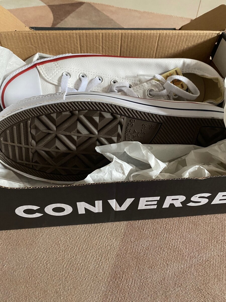 LEATHER h WHITE ALL STAR CONVERSE
