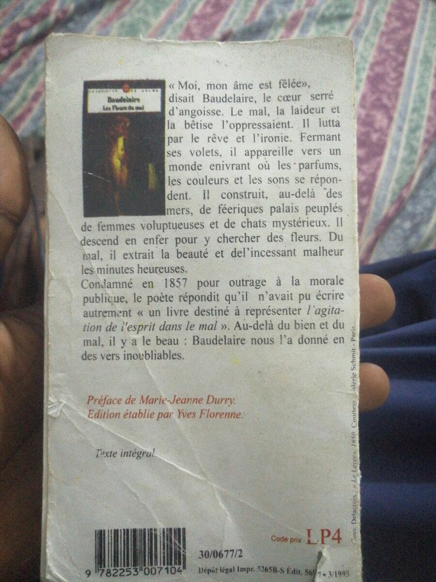 Livre 'Les Fleurs du Mal'