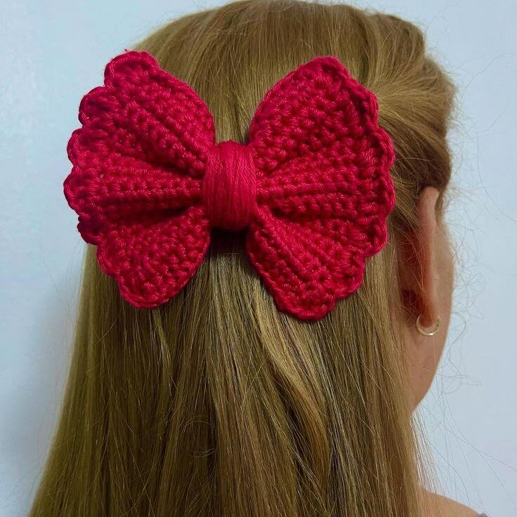 Barrette en crochet