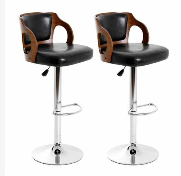 2 piece height adjustable leather chair