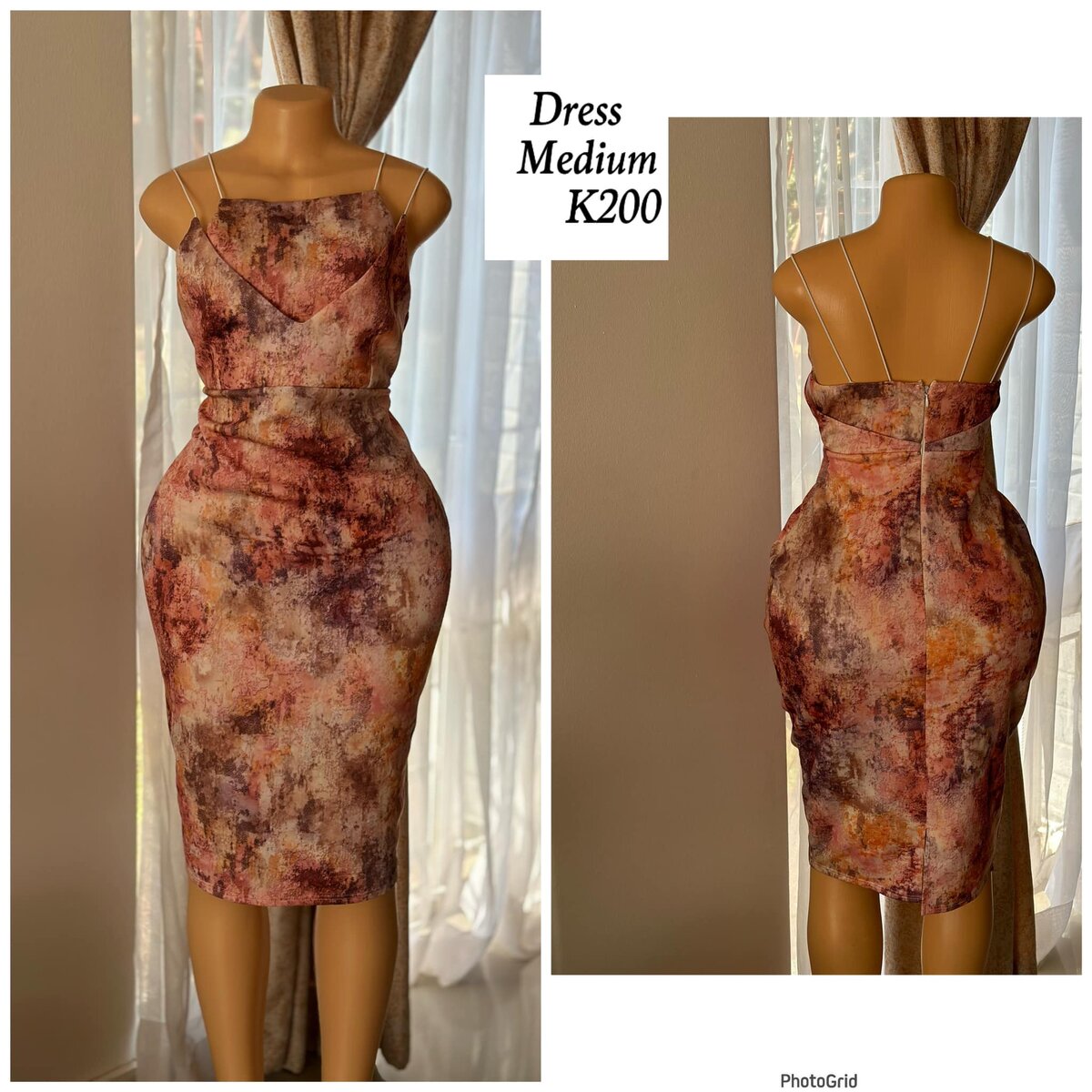 Women's cocktail pink dress in size M