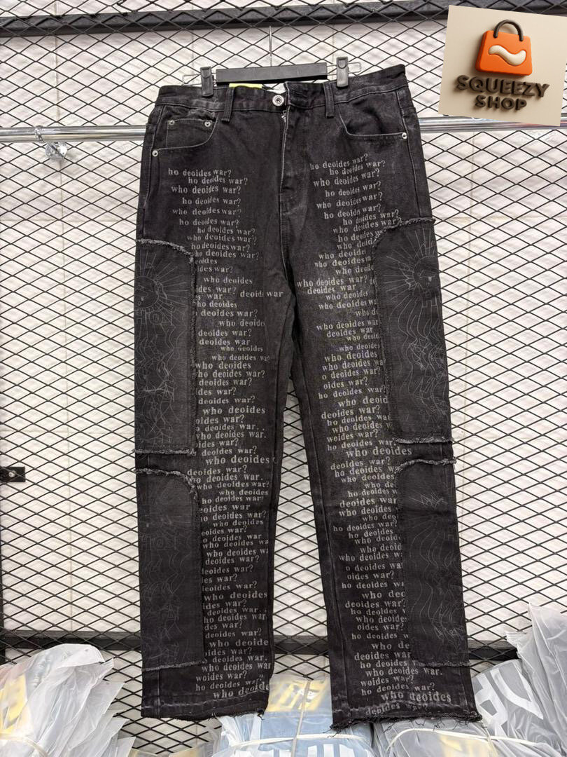 Jeans unisex imprimés tendance