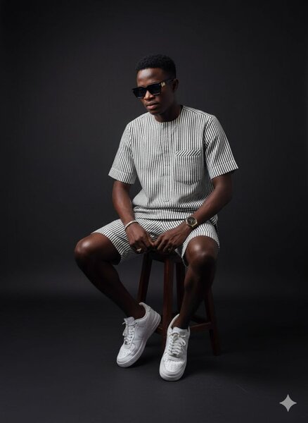 Ensemble Homme Rayé Élégant