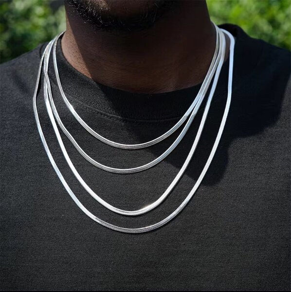 Chaîne  en argent inoxydable