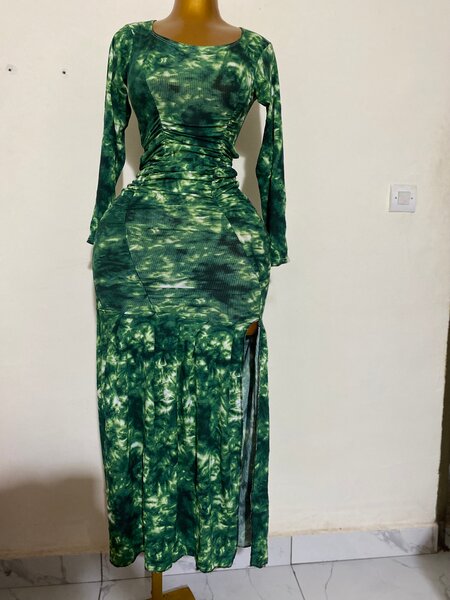 Robe longue élégante imprimée