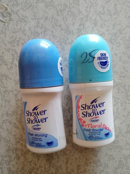 Shower to shower roll on