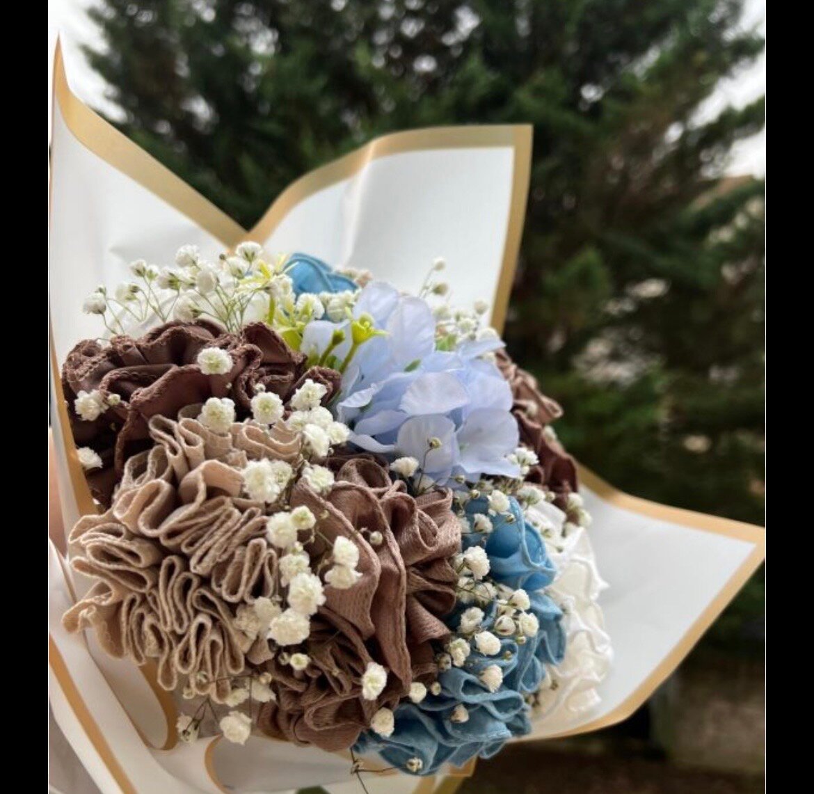 Bouquet en tissu élégant