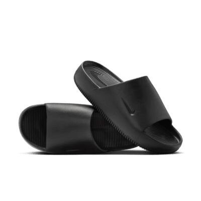 Claquettes noires unisexes
