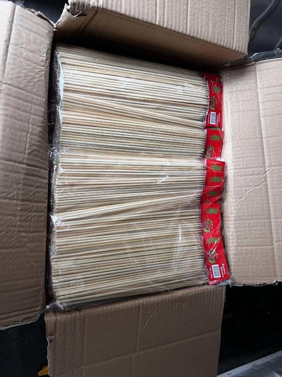 Baguettes en bambou réutilisables