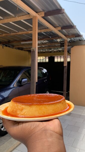 Délicieux flan caramel
