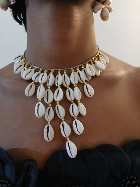 Collier coquillages ethnique