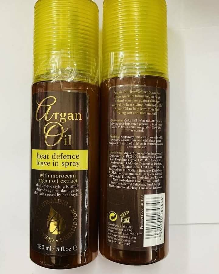 Argan heat protectant