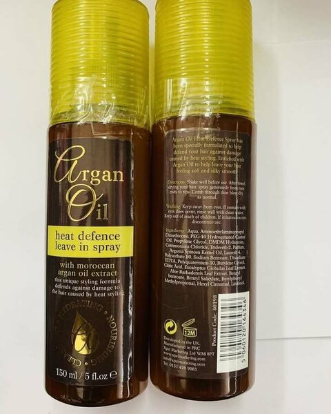 Argan heat protectant