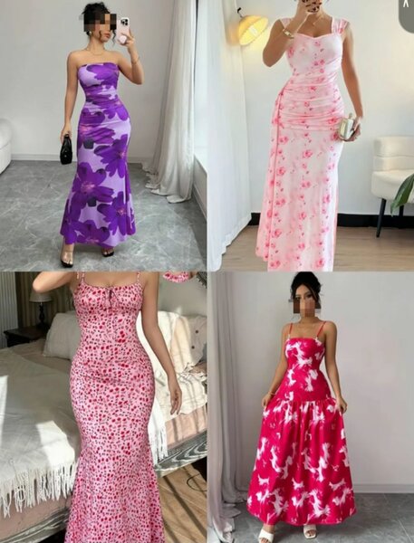 Robe longue imprimée élégante pour femme