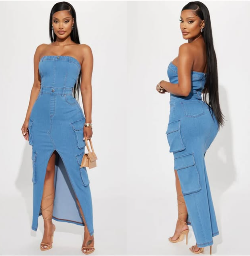 Fashion nova denim dress