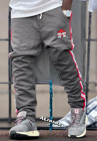 Pantalon de survêtement gris pour homme