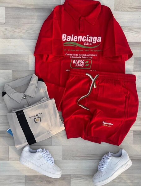 Ensemble décontracté rouge Balenciaga