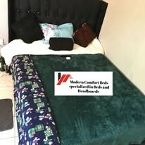 custom made bed with a high base