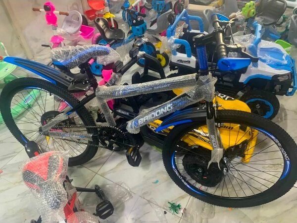 Bicyclette enfant BRIDONG noir et bleu