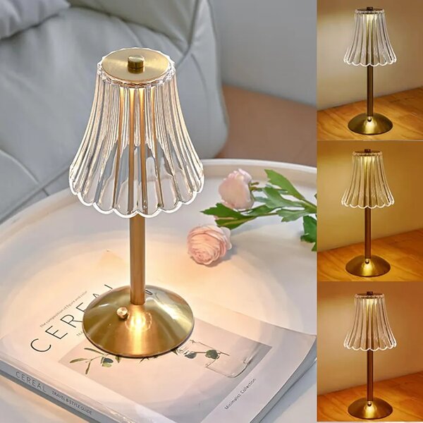 Lampe de table cristal LED