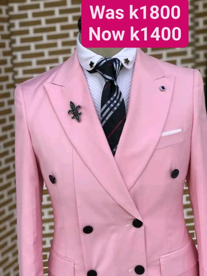 Stylish and elegant men's suit pink