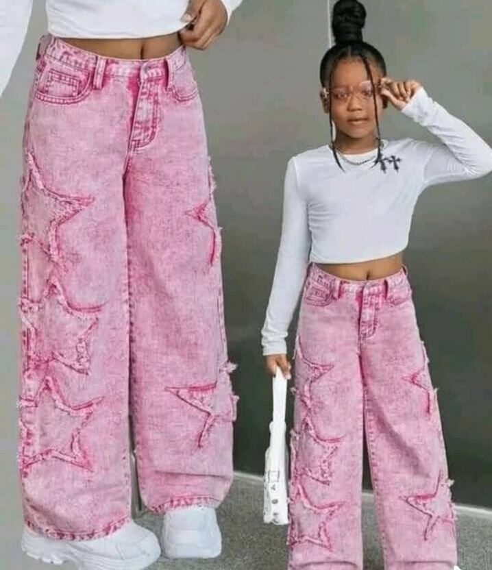 Pantalon rose étoilé enfant