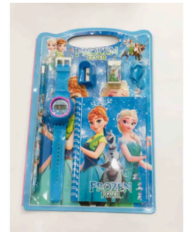 Kids Watch Fancy Stationery Gift Set for Boys and Girls blue