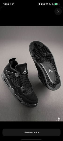 Basket noires en cuir