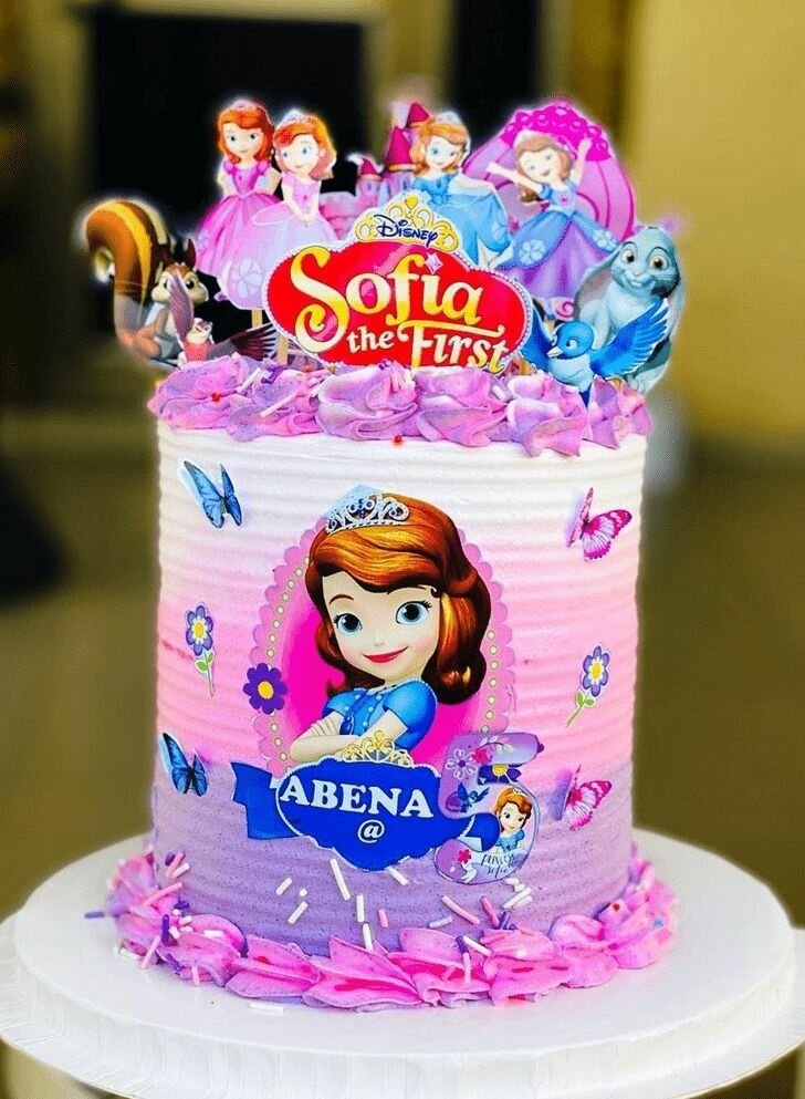 Sofia the first theme Cake