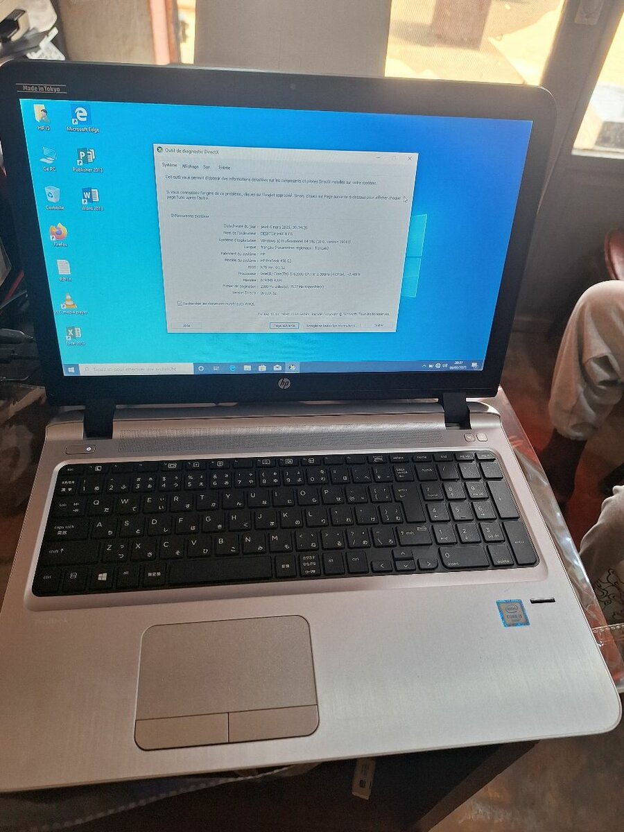 HP i5 probook 650g3 6em génération