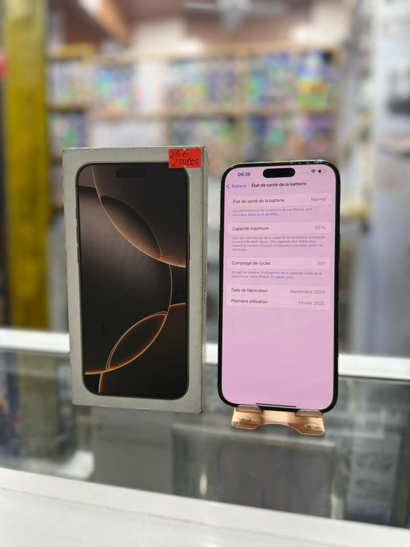 16 pro Max 256 giga 2puces