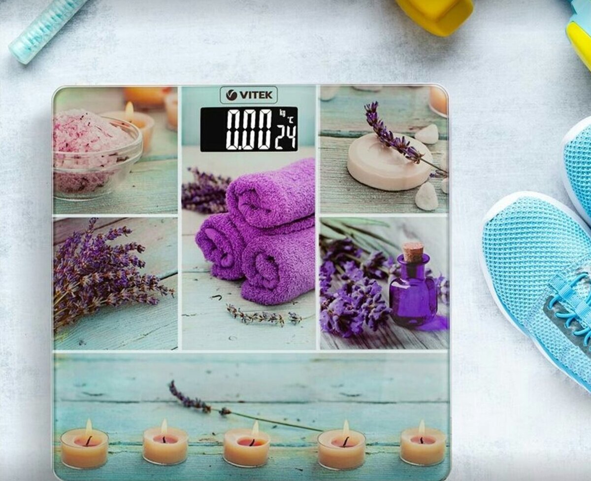 Напольные весы Vitek, Электронные, Стекло, 180 кг