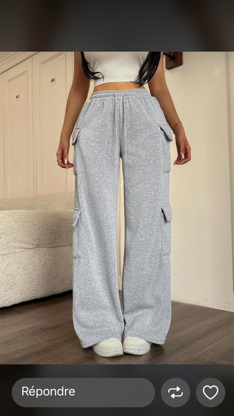 Pantalon cargo décontracté femme