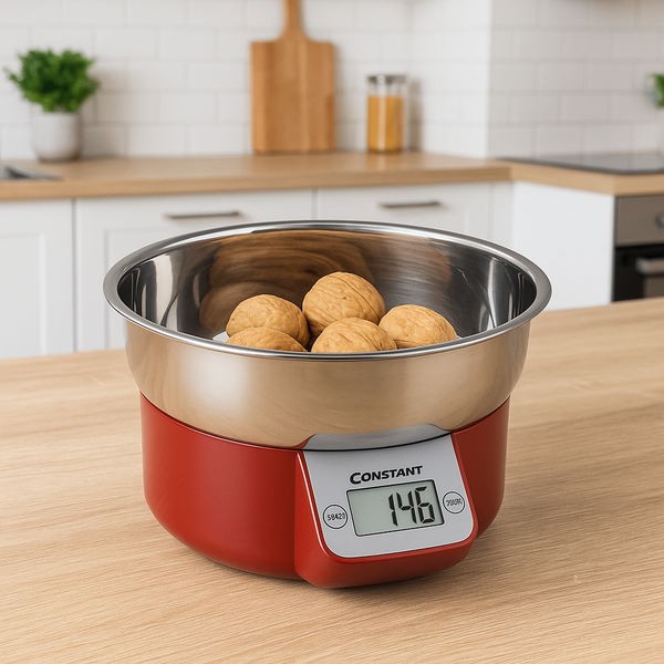 Balance de cuisine numérique rouge