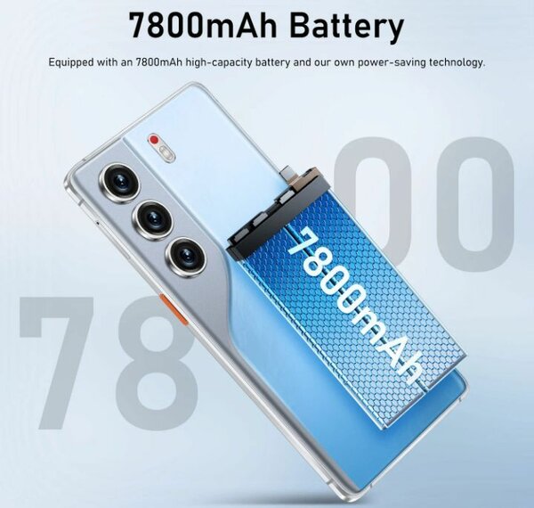 Smartphone 7800mAh Batterie