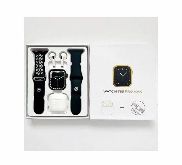 Smart Watch with Airpod and Charger