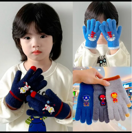 перчатки для мальчиков разных цветов 