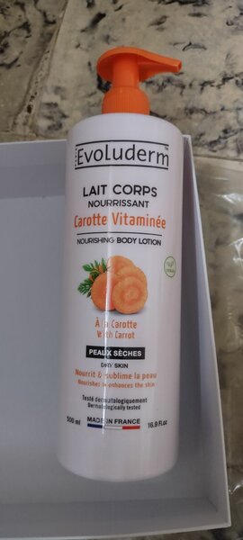 Lait evoluderm a la carotte